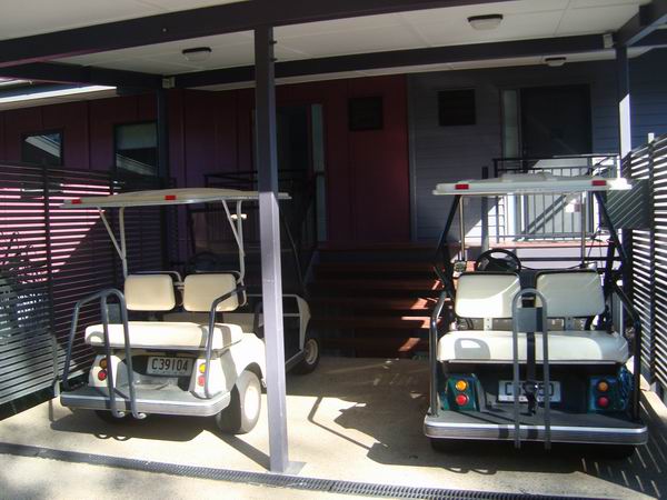 Our unit's golf carts!