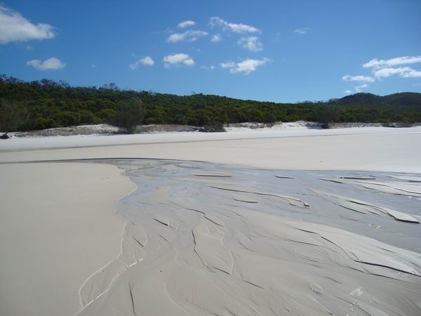 Whitehaven beach and its pristine squeaky white sand!